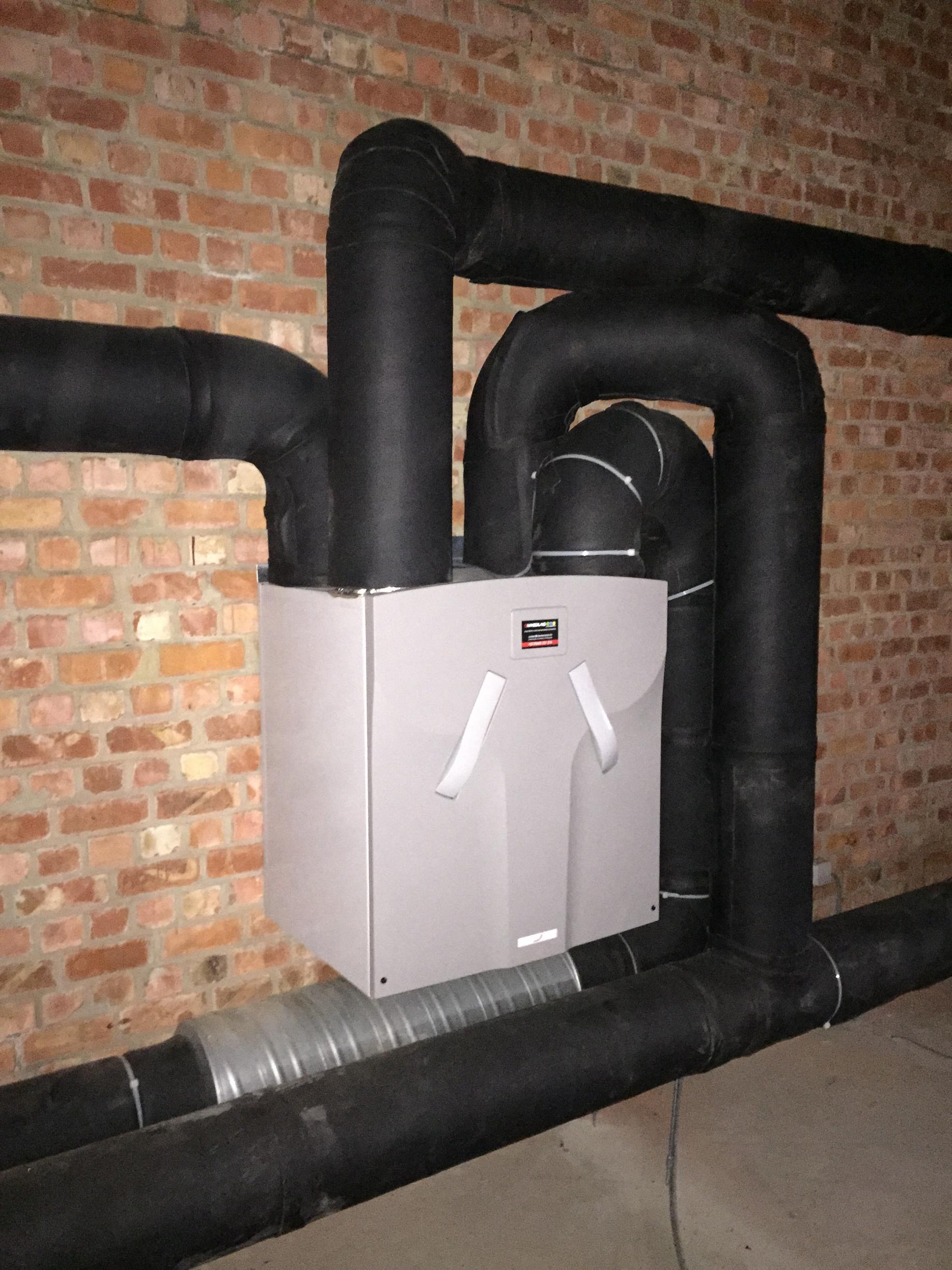 Isolation gainage galva en caoutchouc synthétique + groupe vmc StorkAir